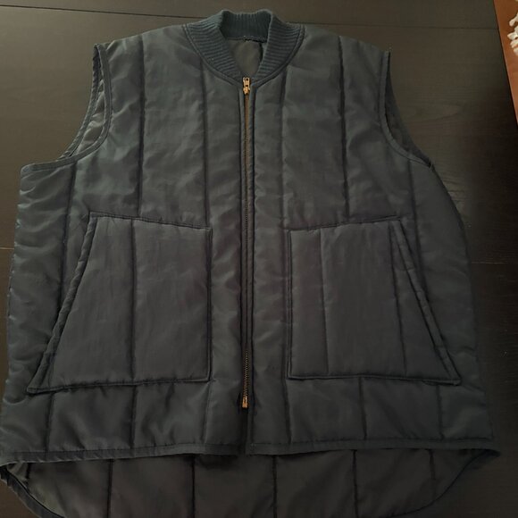 Vintage Mens Walls Navy Blue Blizzard-Pruf Insulated Biker Moto Vest Size XL - Picture 1 of 6